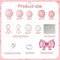 148-Pack Pink & White Balloon Garland Kit – Latex Arch for Birthday, Wedding & Party Decor
